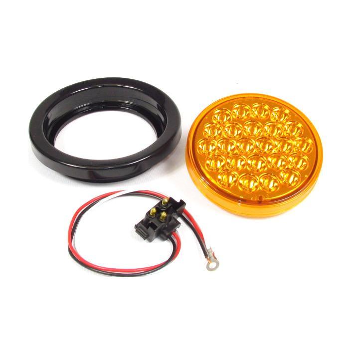 REPLACE F235163 / "AMBER 4"" DIA. 24 LED SEALED KIT 12 VOLTS" Tractolaser