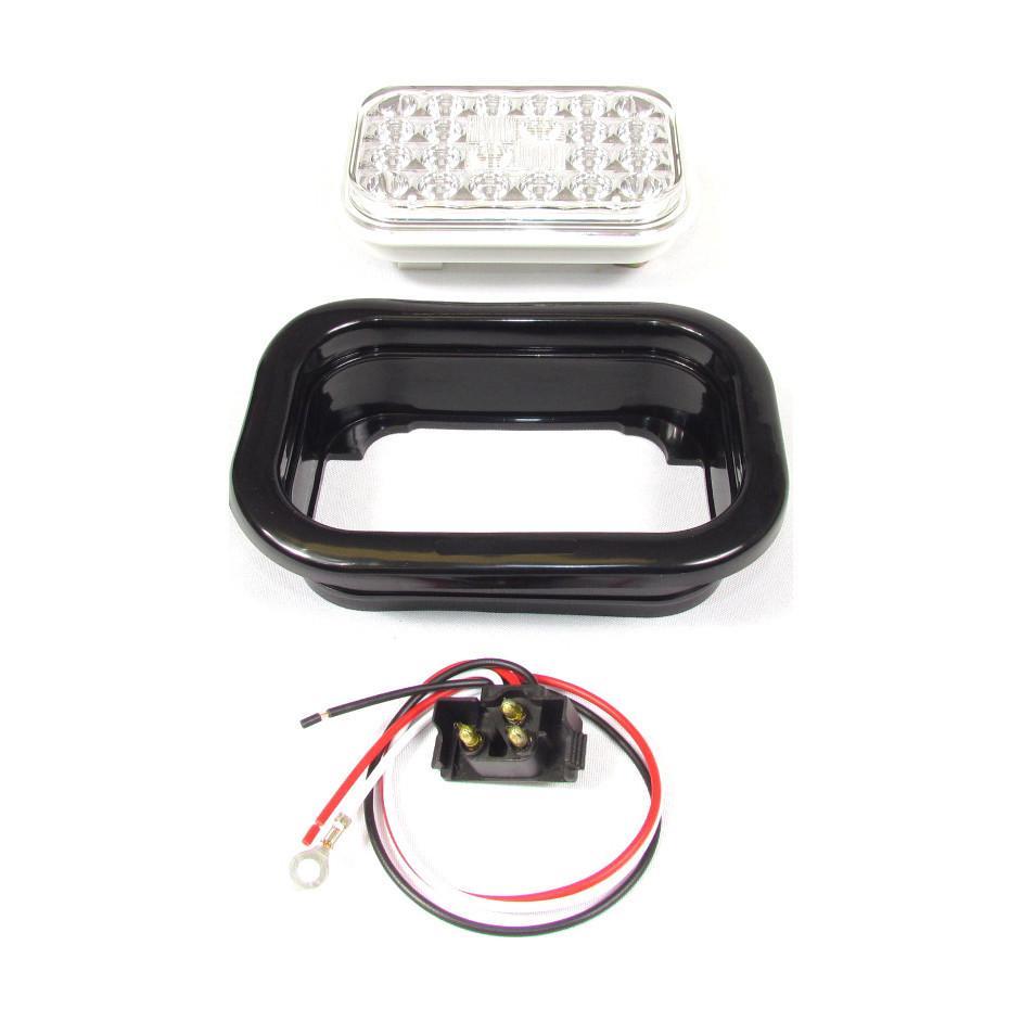 RED CLEAR, RECTANGULAR 24 LED SEALED KIT Tractolaser