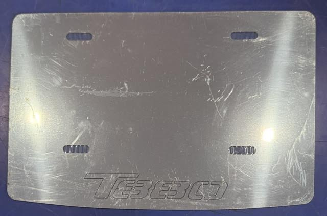 KENWORTH T880 LOGO License Plate Frame - Stainless Tractolaser