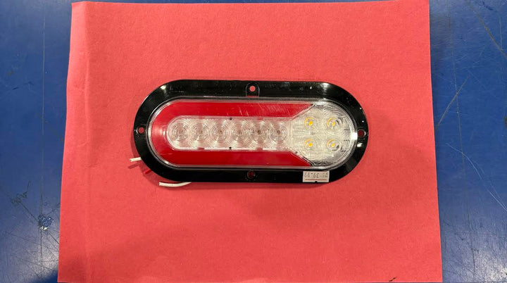 Oval light red/white reverse led Tractolaser
