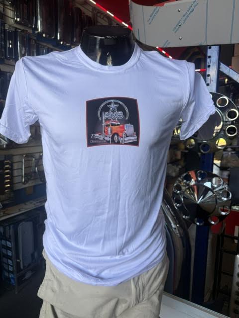 Truck T-shirts AMS ORANGE TRUCK T-shirt Designs size L Tractolaser