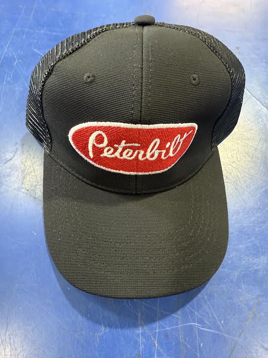 PETERBILT CURVED BILL PATCH HAT BLACK Tractolaser