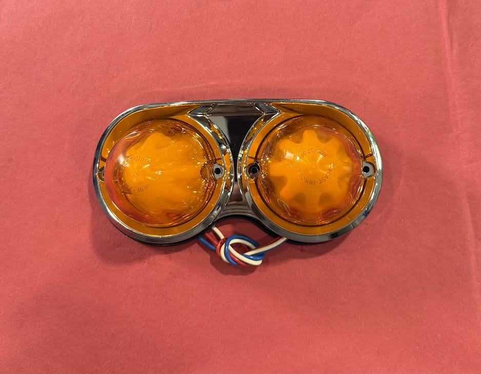 MINI WATERMELON LIGHT DUAL AMB 2.5" CRHOME BEZEL INNOVA Tractolaser