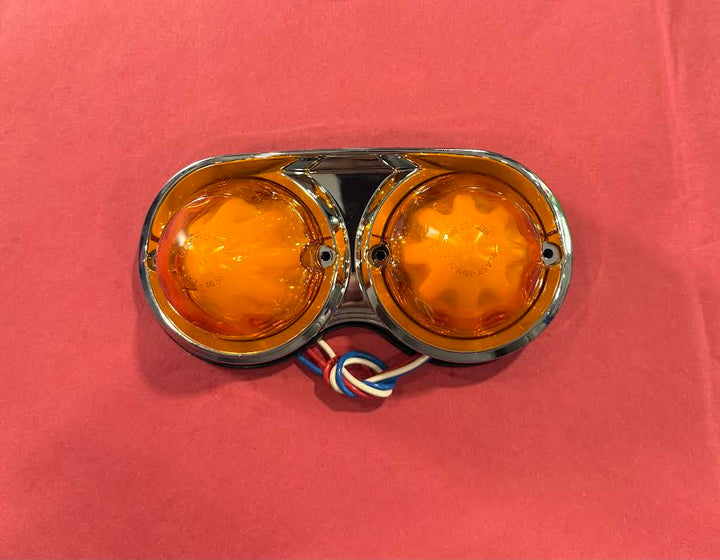 MINI WATERMELON LIGHT DUAL AMB 2.5" CRHOME BEZEL INNOVA Tractolaser