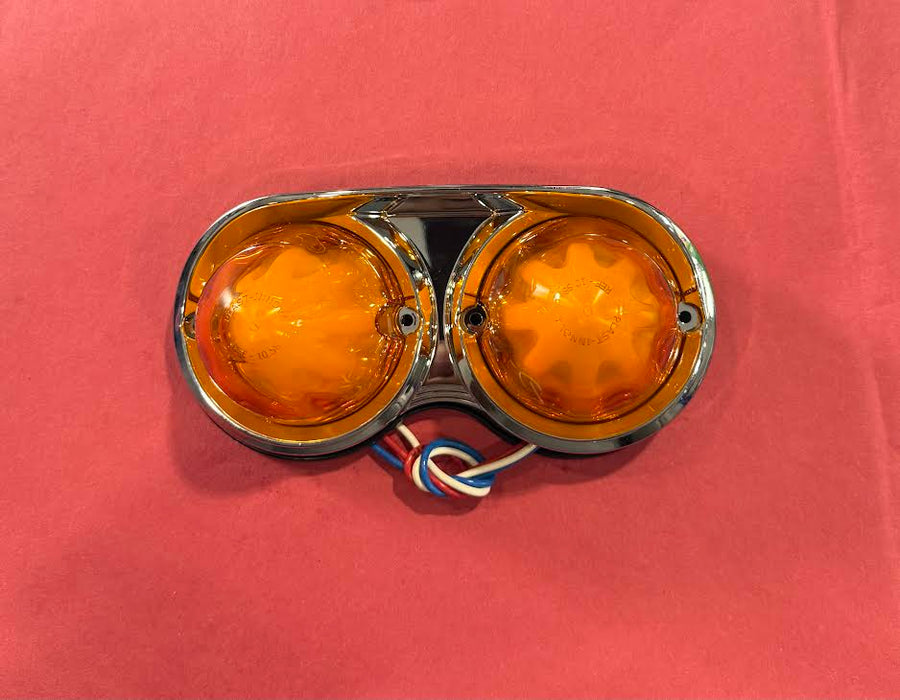 MINI WATERMELON LIGHT DUAL AMB 2.5" CRHOME BEZEL INNOVA Tractolaser