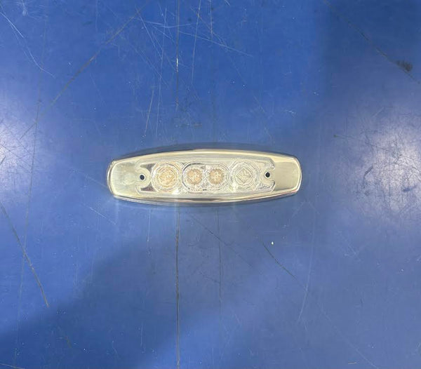 AMS-D4-CW Rectangular 4 LED Side Marker Light CLEAR/RED  color 12v (Copia) Tractolaser