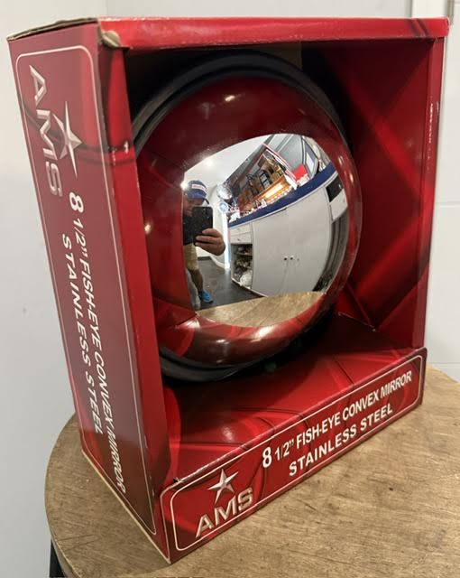 8-1/2" 430 Stainless Steel Super Convex Mirror AMS Tractolaser