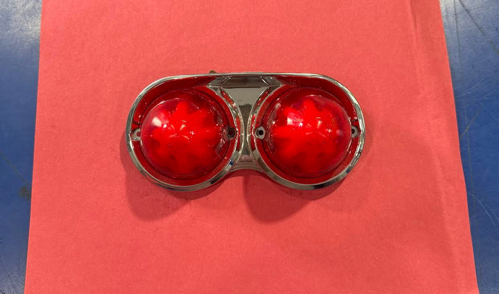 MINI WATERMELON LIGHT DUAL RED 2.5" CRHOME BEZEL INNOVA Tractolaser