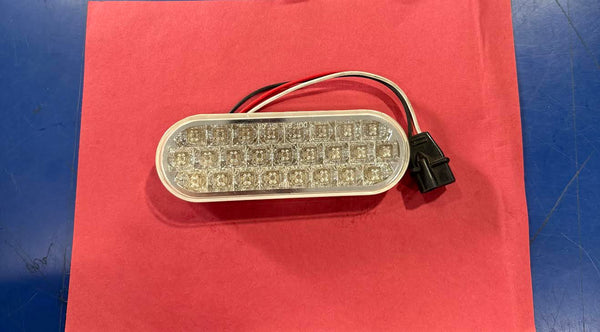Oval light clear red  25 leds Tractolaser