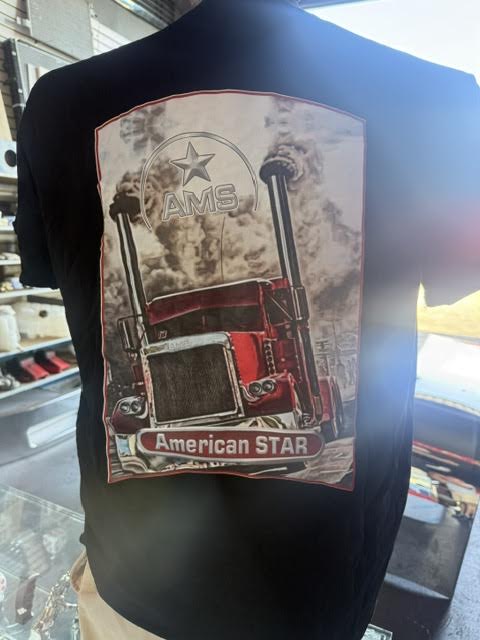 Truck T-shirts AMS BLACK/RED TRUCK CARRERA T-shirt Designs size 2XL Tractolaser