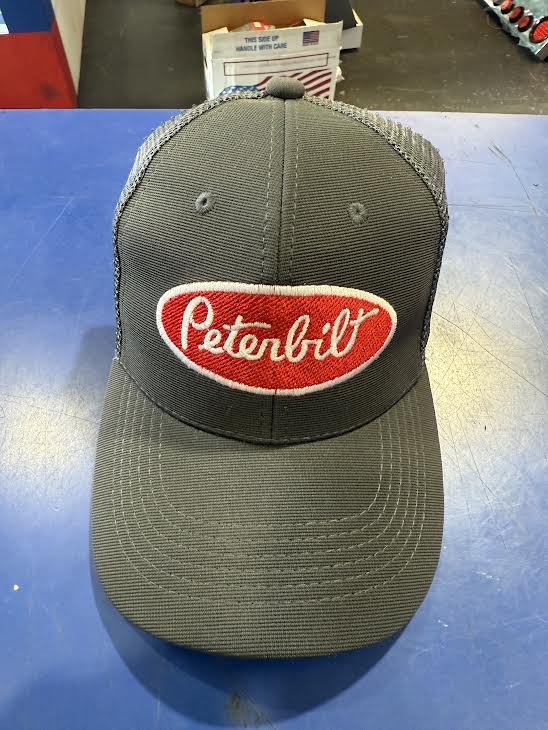 PETERBILT CURVED BILL PATCH HAT GRAY (Copia) (Copia) Tractolaser