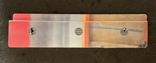 Bezel 2 "HOLES" stainless steel T800 BUMPER 20.5" X 5.5" (Copia) Tractolaser