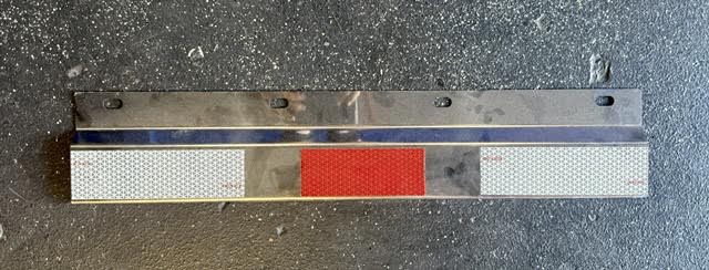 Straight Conspicuity Reflector Plate SS EACH 24" X 5" Tractolaser