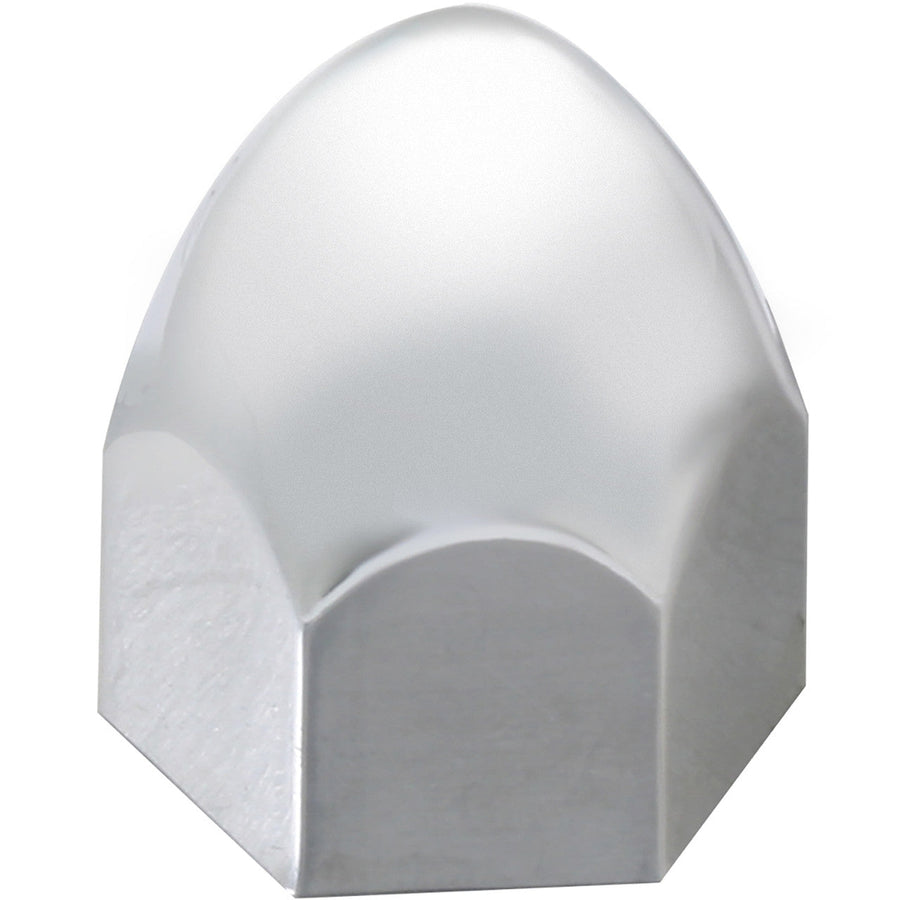 Bullet Chrome Plastic Lug Nut Cover Across Flat: 9/16" Height: 15/16" 10091 GG Tractolaser