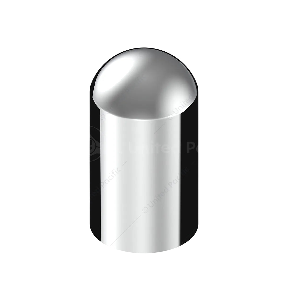 33mm x 3-3/4" Chrome Plastic Dome Nut Covers - Thread-On Tractolaser
