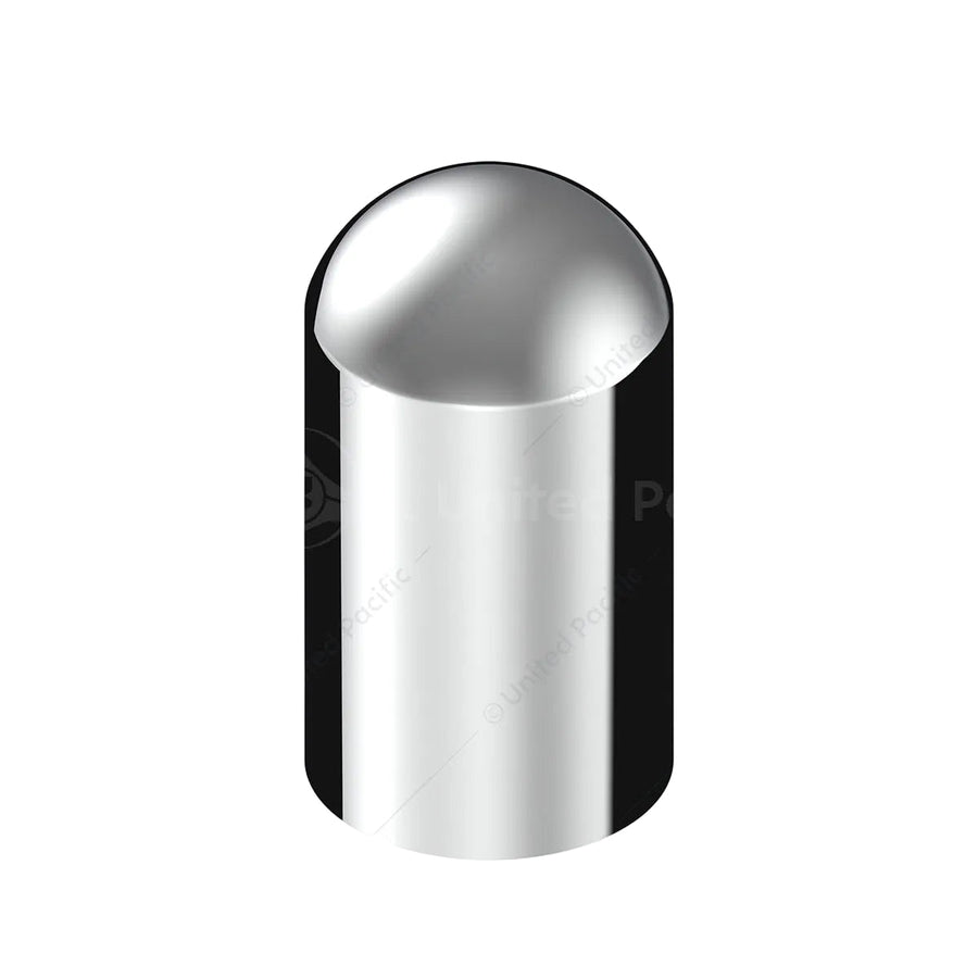 33mm x 3-3/4" Chrome Plastic Dome Nut Covers - Thread-On Tractolaser