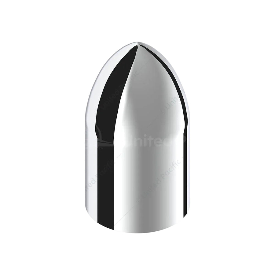 33mm x 3-7/8" Chrome Plastic Bullet Nut Cover - Thread-On 10564 UP Tractolaser