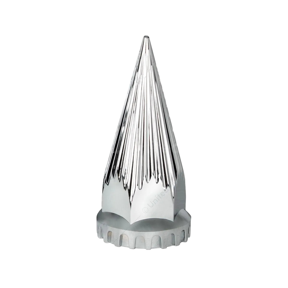 33mm X 4-3/4" Chrome Plastic Razor Nut Cover With Flange - Thread-On 10583 UP Tractolaser