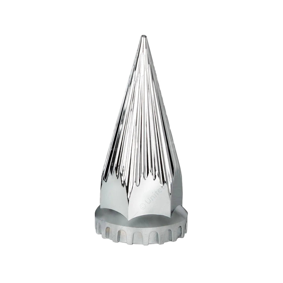33mm X 4-3/4" Chrome Plastic Razor Nut Cover With Flange - Thread-On 10583 UP Tractolaser