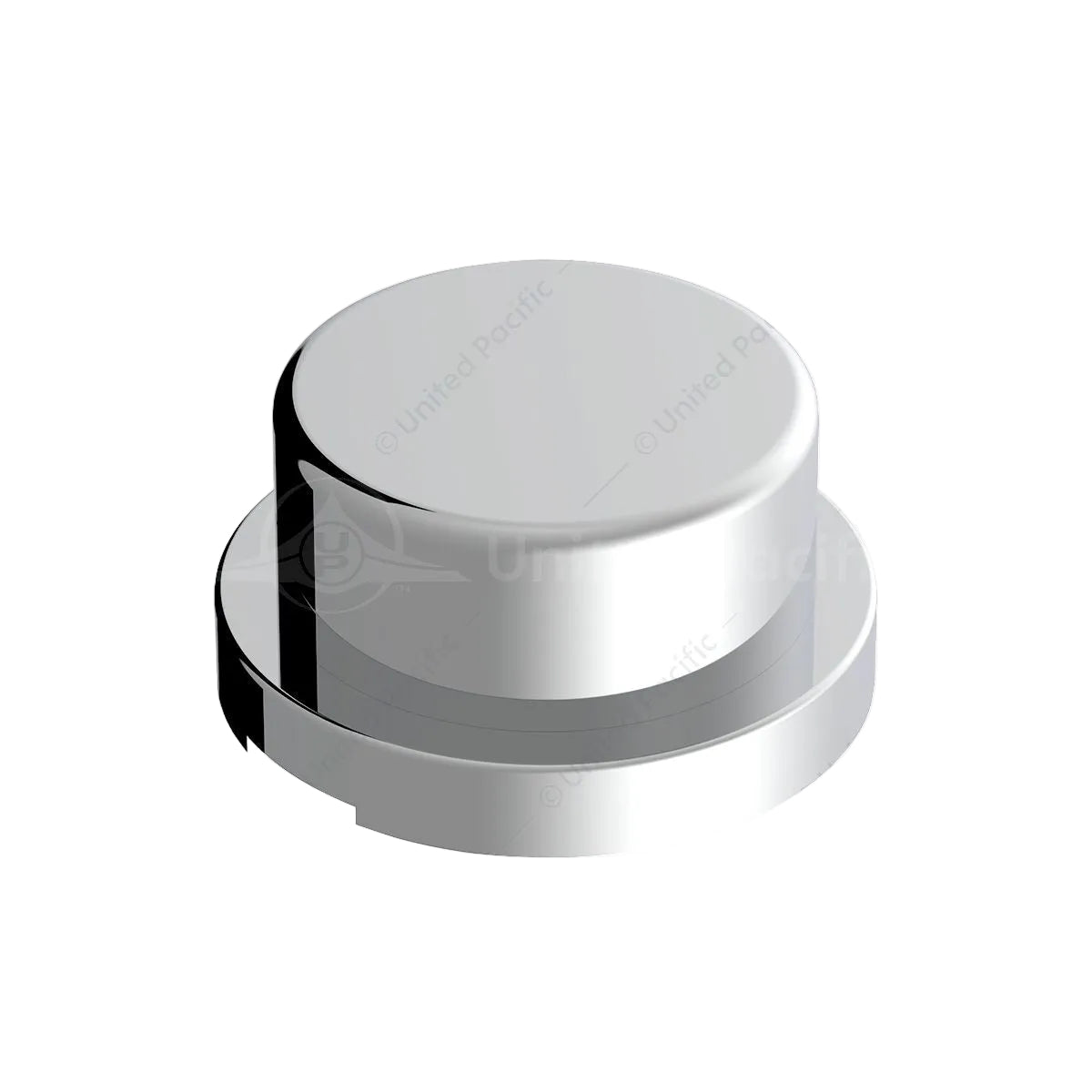 3/4" X 5/8" Chrome Plastic Flat Top Nut Covers - Push-On  10755 UP Tractolaser