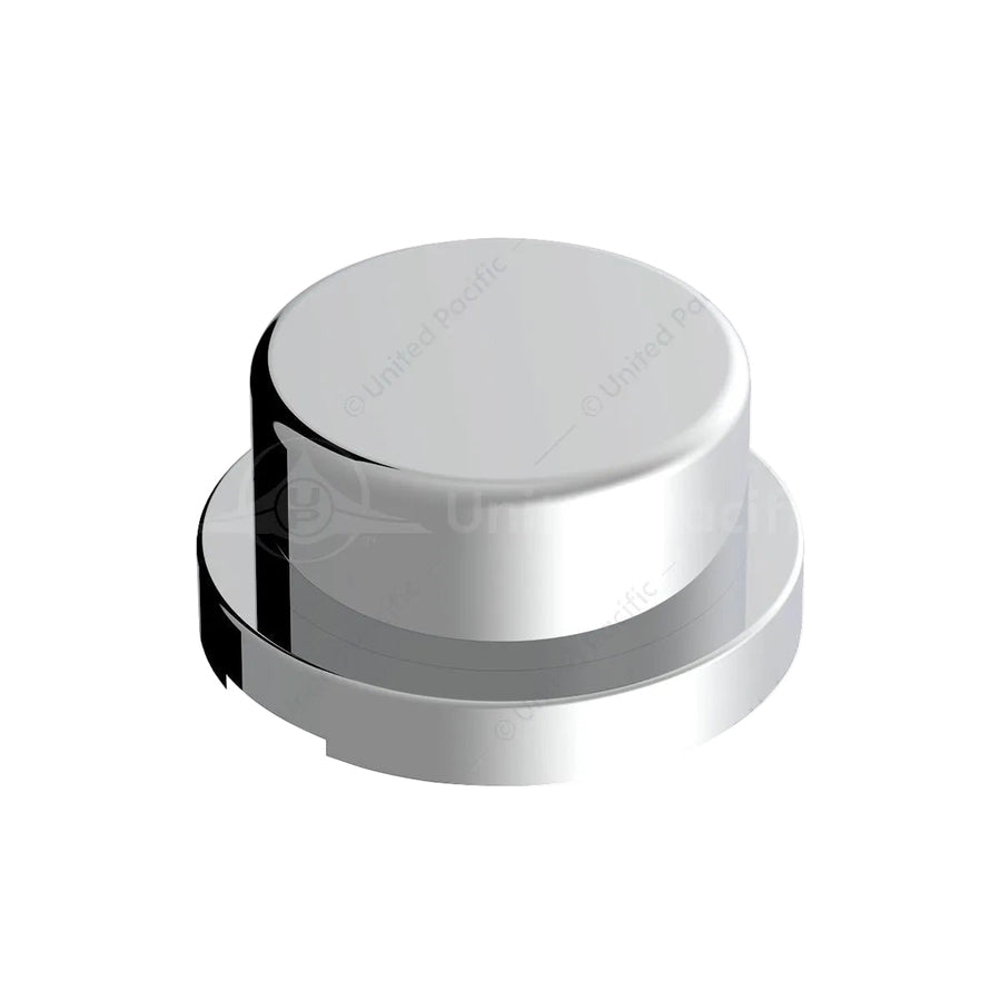 3/4" X 5/8" Chrome Plastic Flat Top Nut Covers - Push-On  10755 UP Tractolaser