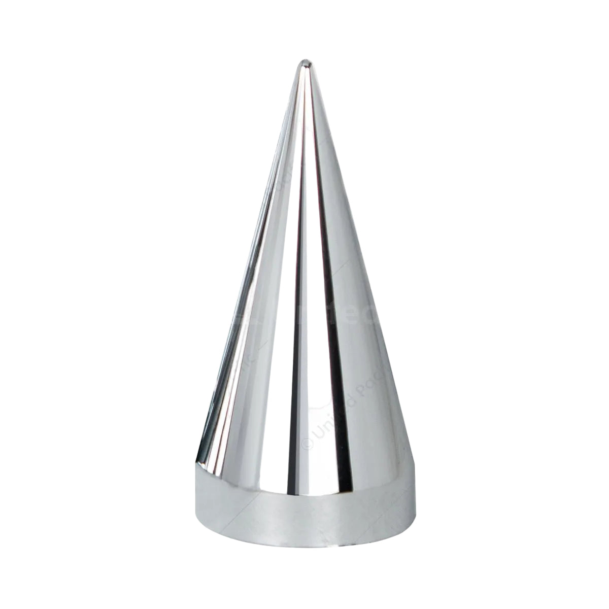33mm x 4-1/2" Chrome Plastic X Spike Nut Cover - Thread-On Tractolaser