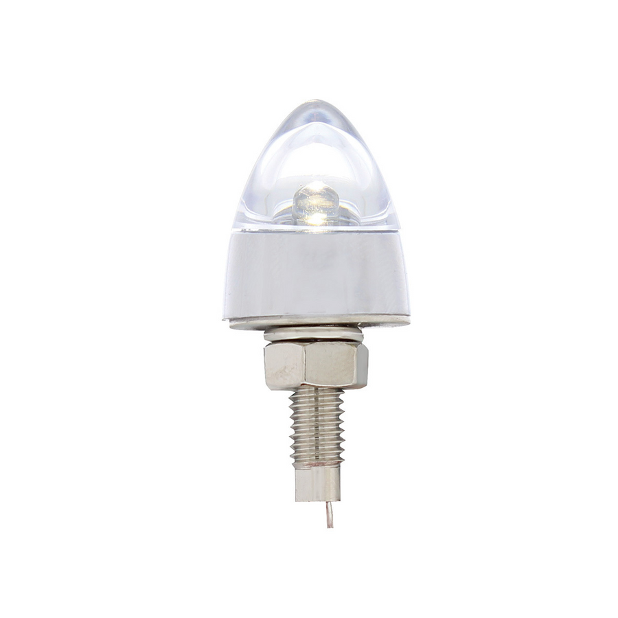 LED Bullet License Plate Fastener - White (2-Pack) 10862 Tractolaser