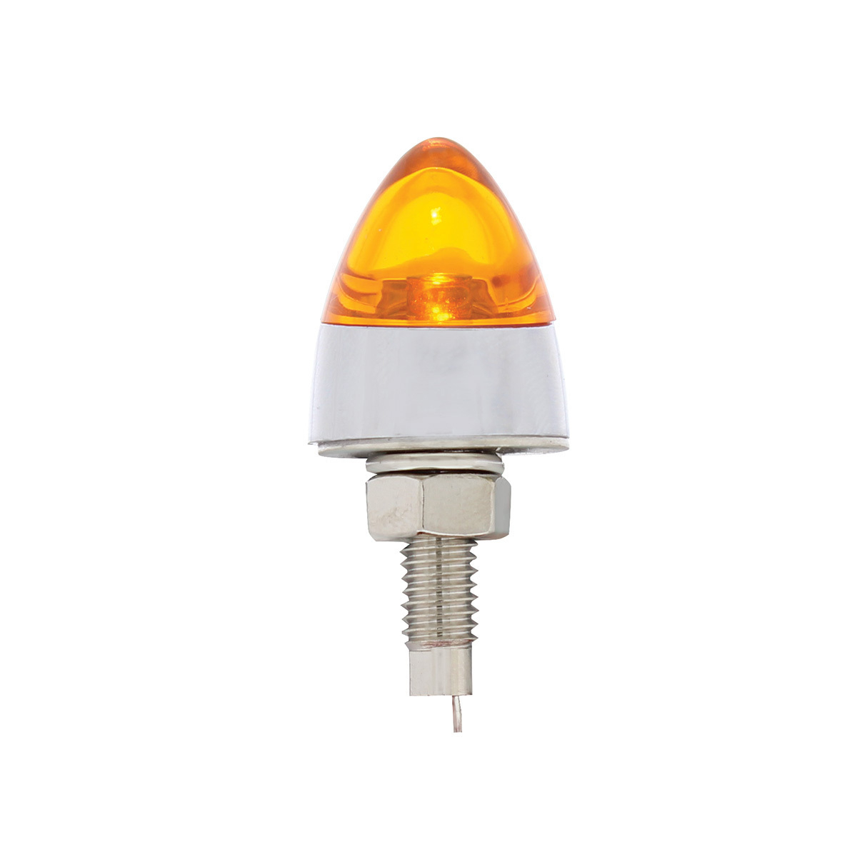 LED Bullet License Plate Fastener - Amber (2-Pack) 10863 Tractolaser