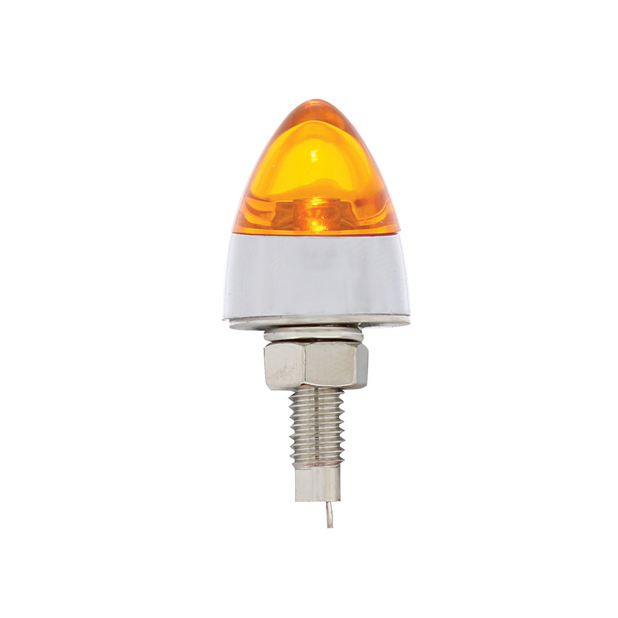 LED Bullet License Plate Fastener - Amber (2-Pack) 10863 Tractolaser