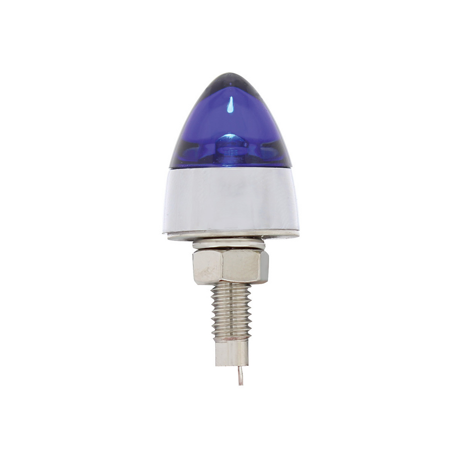 LED Bullet License Plate Fastener - BLUE (2-Pack) 10864 Tractolaser