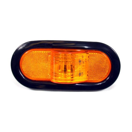 AMBER, OVAL MID-TURN LIGHT LED SEALED KIT F235179 Tractolaser