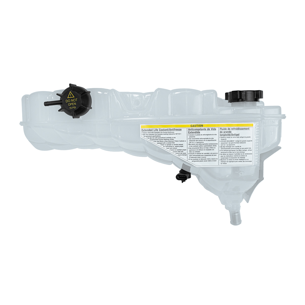 Pressurized Coolant Reservoir & Coolant Level Sensor For 2008-2022 Peterbilt 389 & Kenworth W900 Tractolaser
