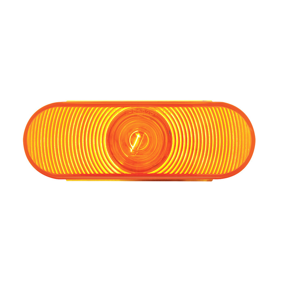 6" Oval Turn Signal Light - Amber Lens Tractolaser