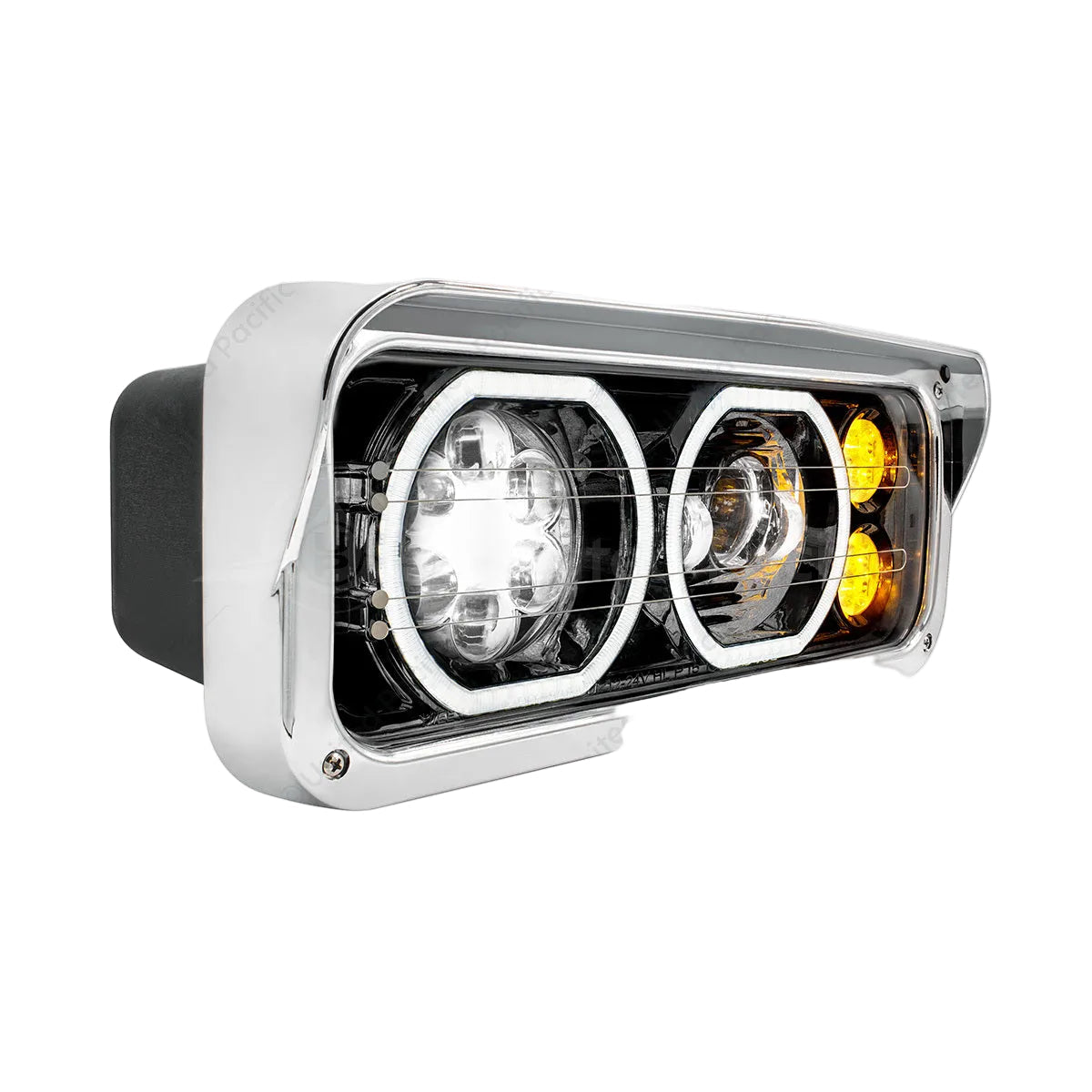 Blackout High Power Heated 10 LED Headlight With LED Turn & DRL-Driver 32878 UP Tractolaser