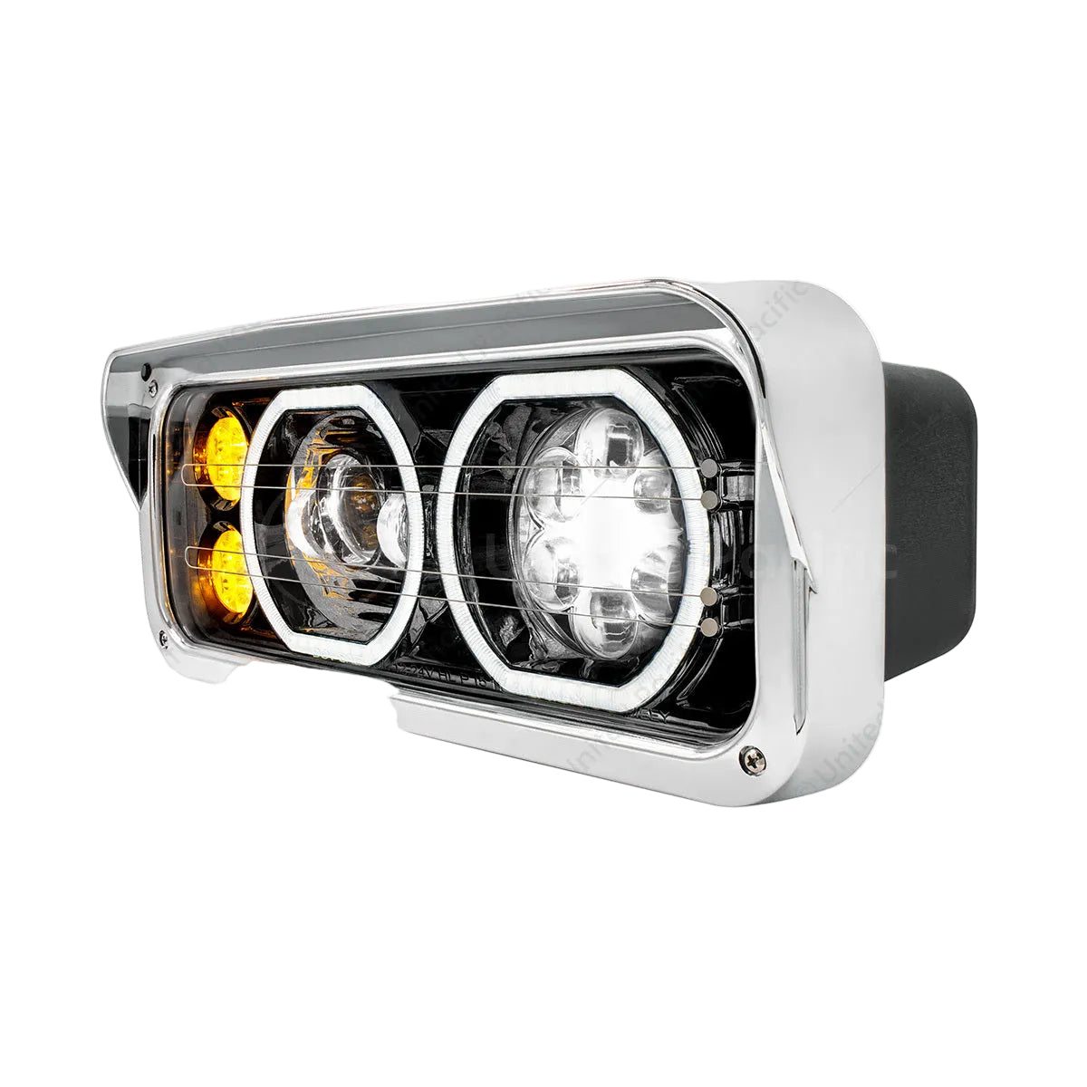 Blackout High Power Heated 10 LED Headlight With LED Turn & DRL-Passenger 32879 UP Tractolaser