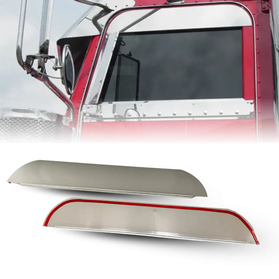Stainless Steel 6 Inch Drop Windows Chop Top for 2005-2020 Peterbilt – Aftermarketus Tractolaser