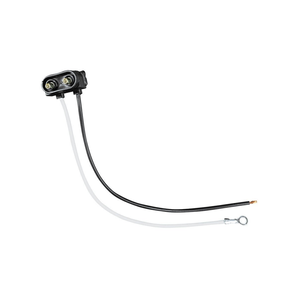2 Wire Pigtail With 2 Prong Vertical Style Plug-6" Lead Tractolaser