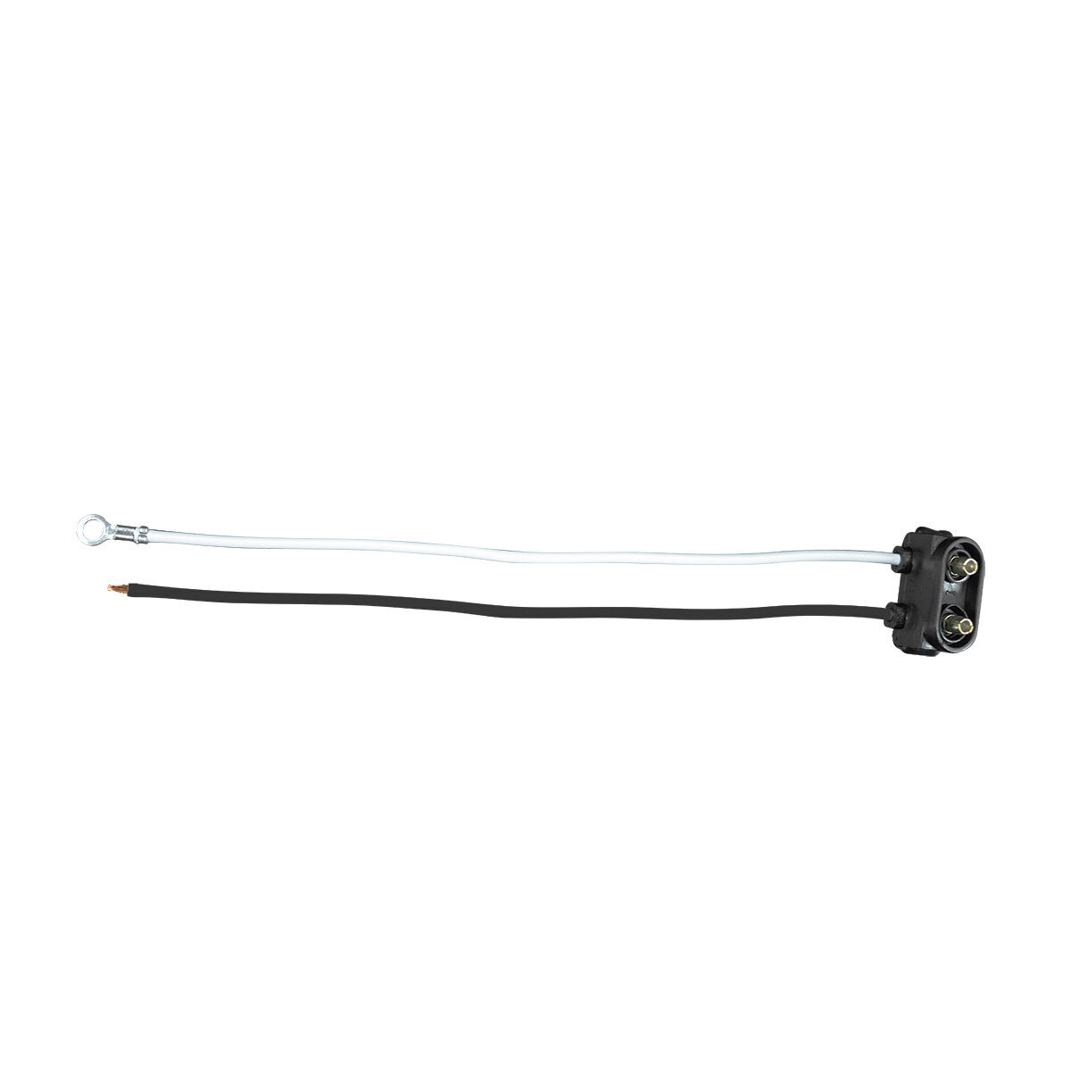 2 Wire Pigtail With 2 Prong Vertical Style Plug-6" Lead Tractolaser