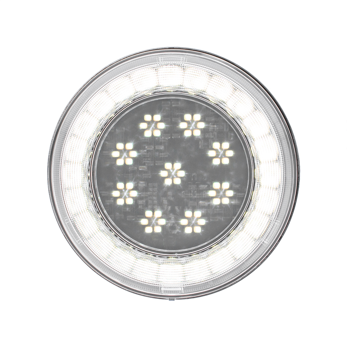 33 LED 4" Round Lumos Light S-Series (Back-Up) - White LED/Clear Lens 36099 UP Tractolaser