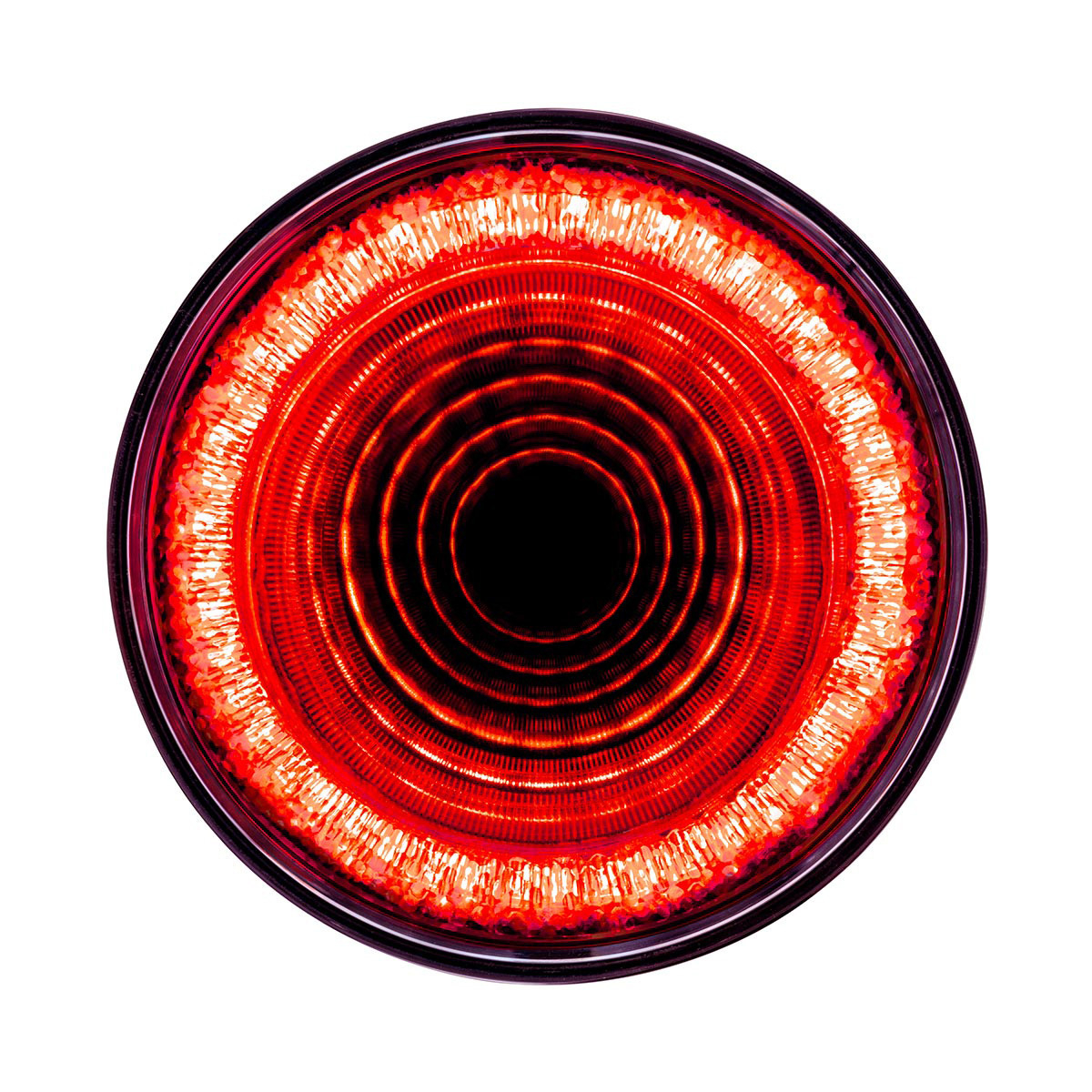 24 LED 4" Round Mirage Light (Stop, Turn & Tail) - Red LED/Red Lens 36652 Tractolaser