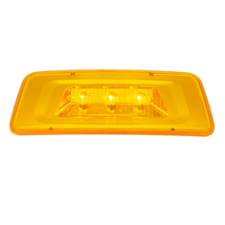 3 LED Fender Turn Signal/Parking Light For Kenworth T680/T700/T880 - Amber LED/Amber Lens Tractolaser