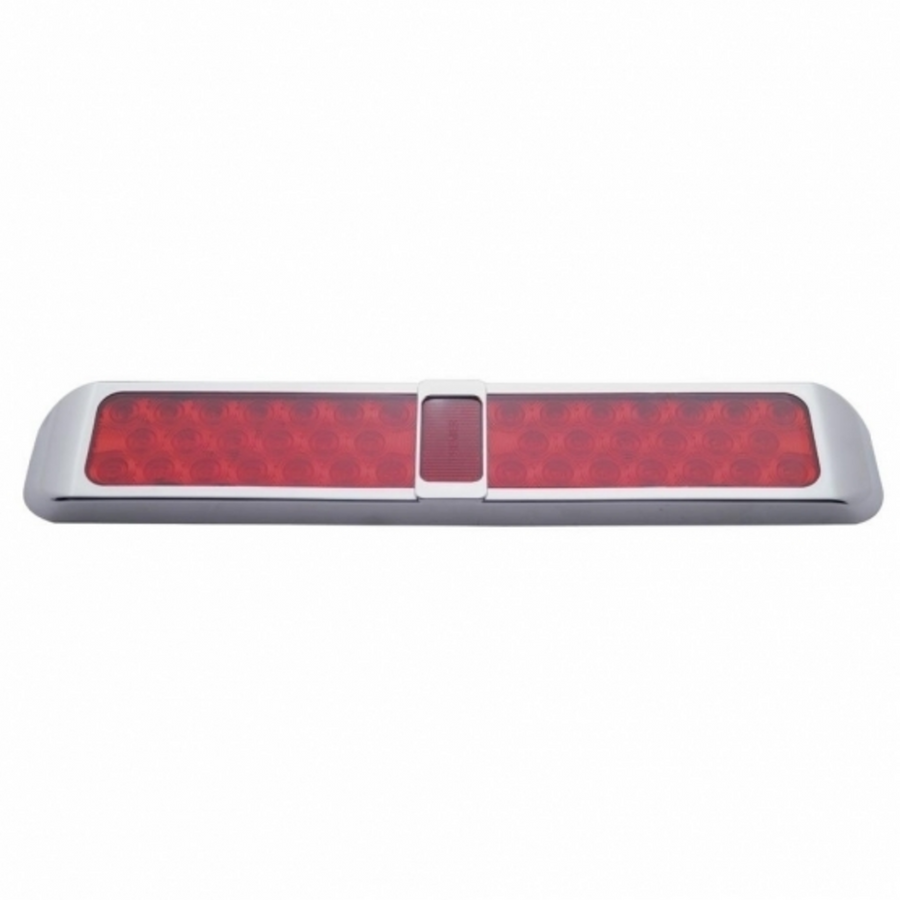 40 LED Light With Bezel (Stop, Turn & Tail) - Red LED/Red Lens 37961 UP Tractolaser