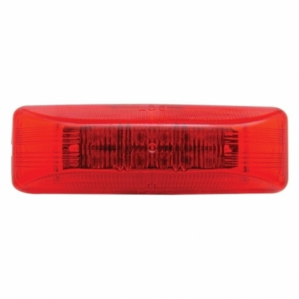 12 LED Rectangular Light (Clearance/Marker) - Red LED/Red Lens Tractolaser