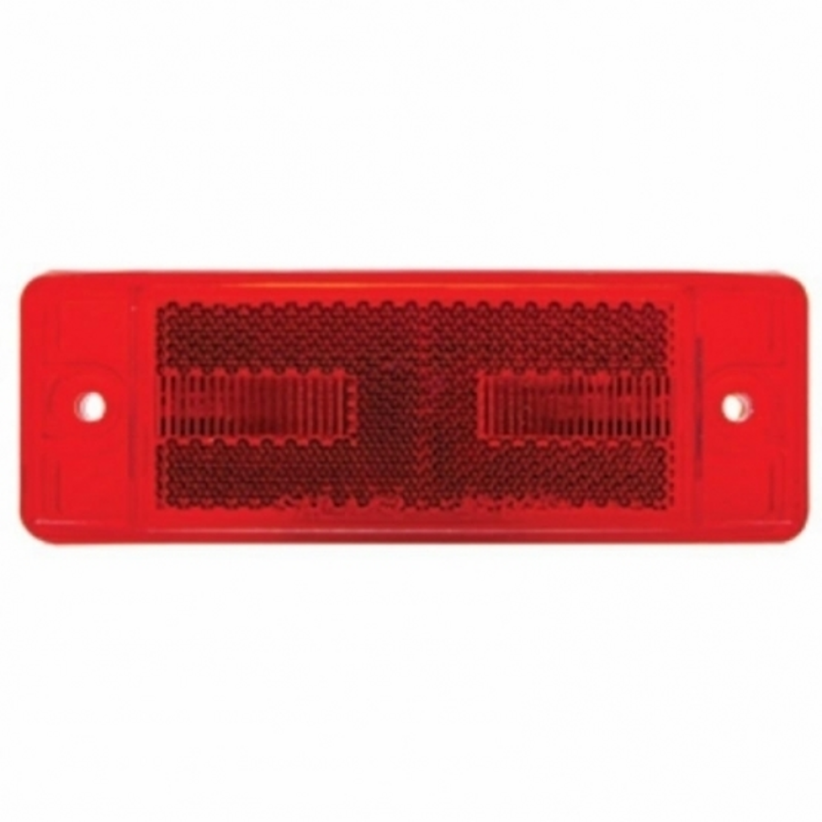 8 LED Rectangular Light (Clearance/Marker) With Reflex Lens - Red LED/Red Lens (Bulk) 38259B Tractolaser