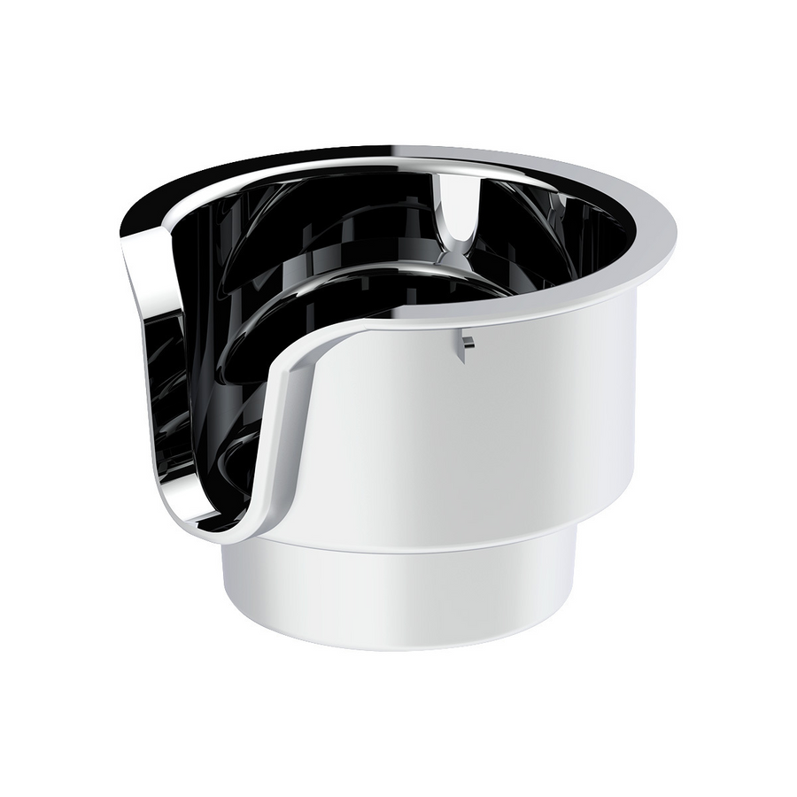 Chrome Cup Holder Insert For Kenworth W900/T800/T600 (2002-2008) & Peterbilt 379/378 (2001-2005) 40963 UP Tractolaser