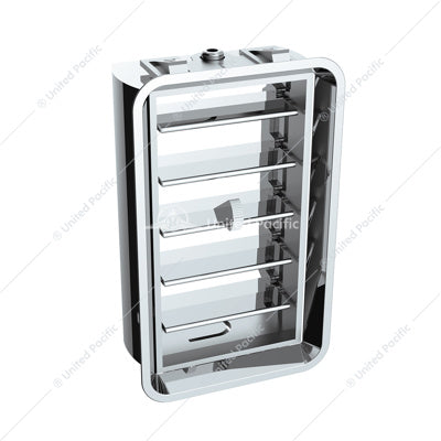 CHROME PLASTIC A/C VENT FOR 1989-2010 FREIGHTLINER FLD/CLASSIC - CENTER DASH 41024 Tractolaser