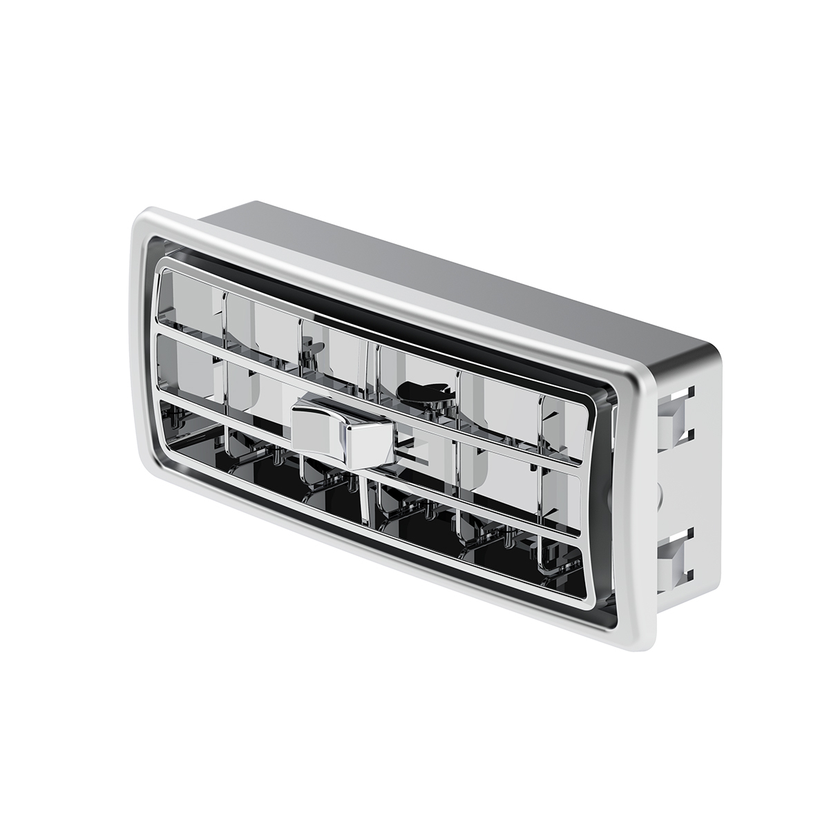 Chrome Plastic A/C Vent For 2002-2005 Kenworth W900/T800/T600 - Center 41104 UP Tractolaser