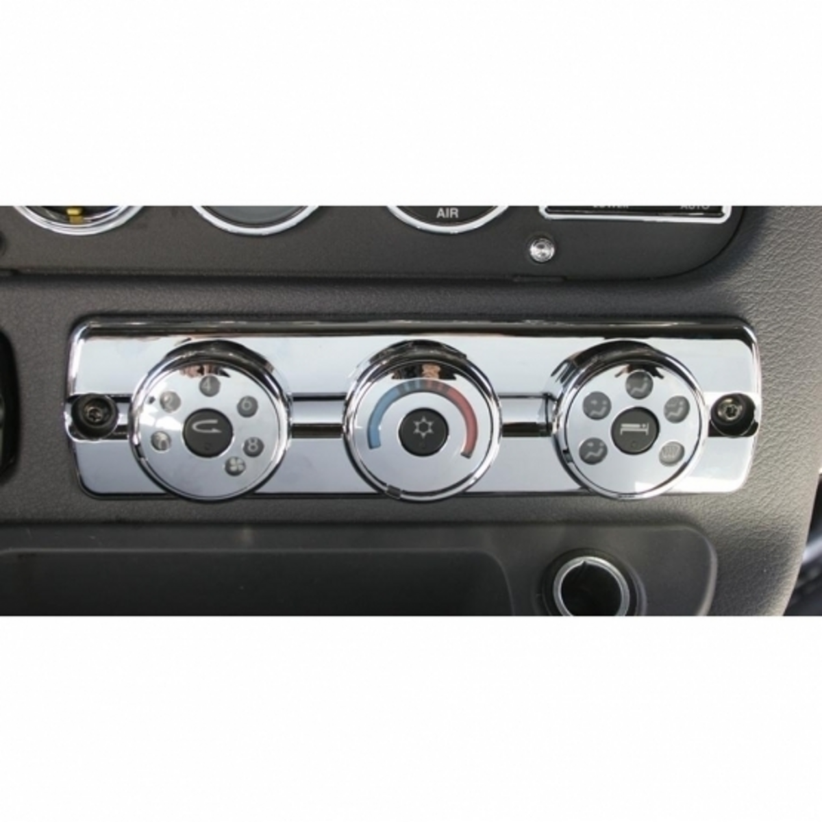 Chrome Plastic A/C Control Cover For 2008-2017 Freightliner Cascadia 42337 UP Tractolaser