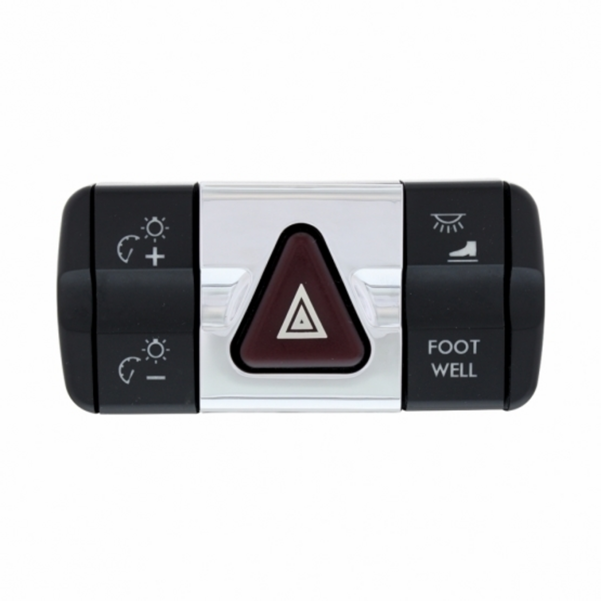 Chrome Plastic Hazard Switch Trim For 2008-2017 Freightliner Cascadia 42416 UP Tractolaser