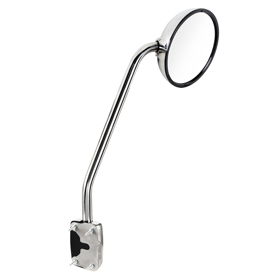 Chrome Hood Mirror For 2013-2021 Kenworth T680 - Passenger 42843 UP Tractolaser